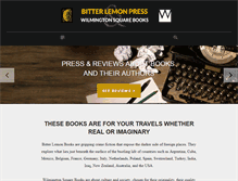 Tablet Screenshot of bitterlemonpress.com